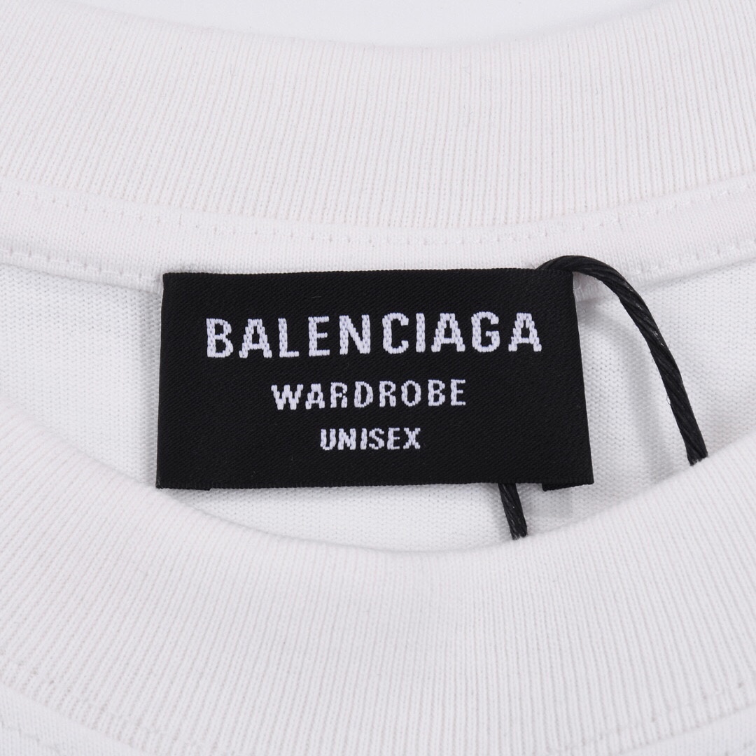 160 Balenciaga/巴黎世家23ss夏季新款可爱毛毛熊印花短袖