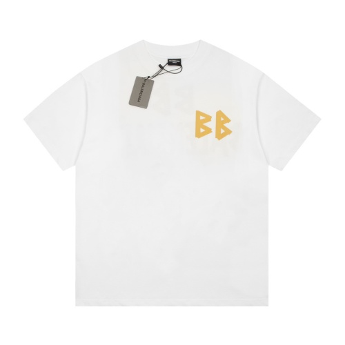 Balenciaga Double B Print Short Sleeve T-Shirt - High-Quality Cotton 1 Balenciaga Double B Print Short Sleeve T-Shirt - High-Quality Cotton