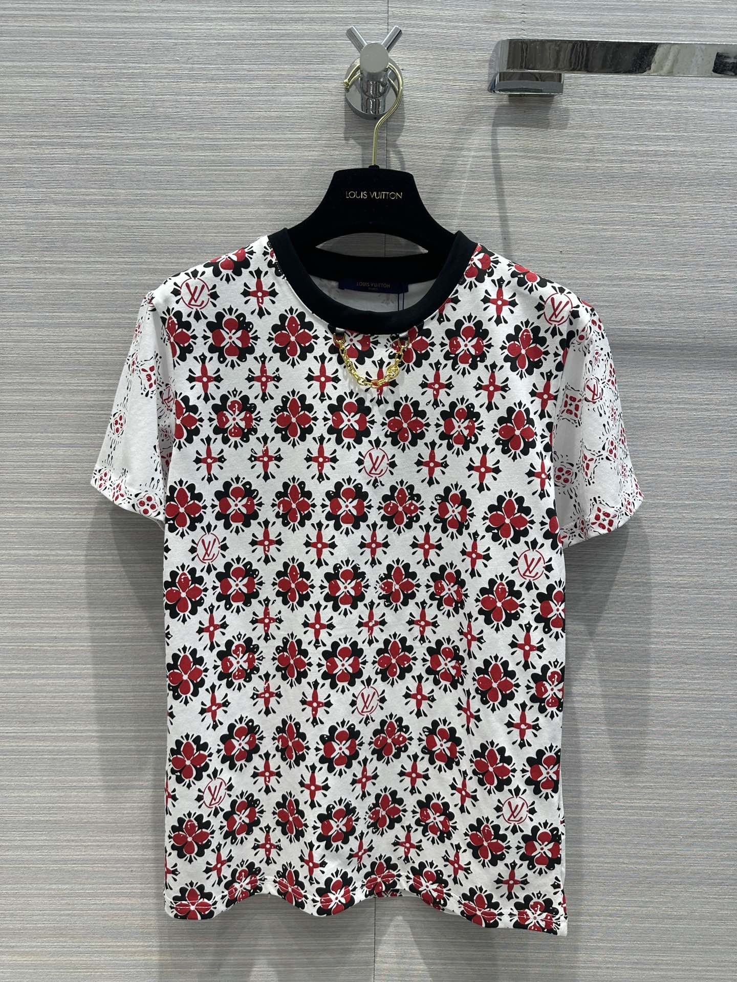 Louis Vuitton Clothing T-Shirt Printing Cotton Knitting Spring/Summer Collection Casual