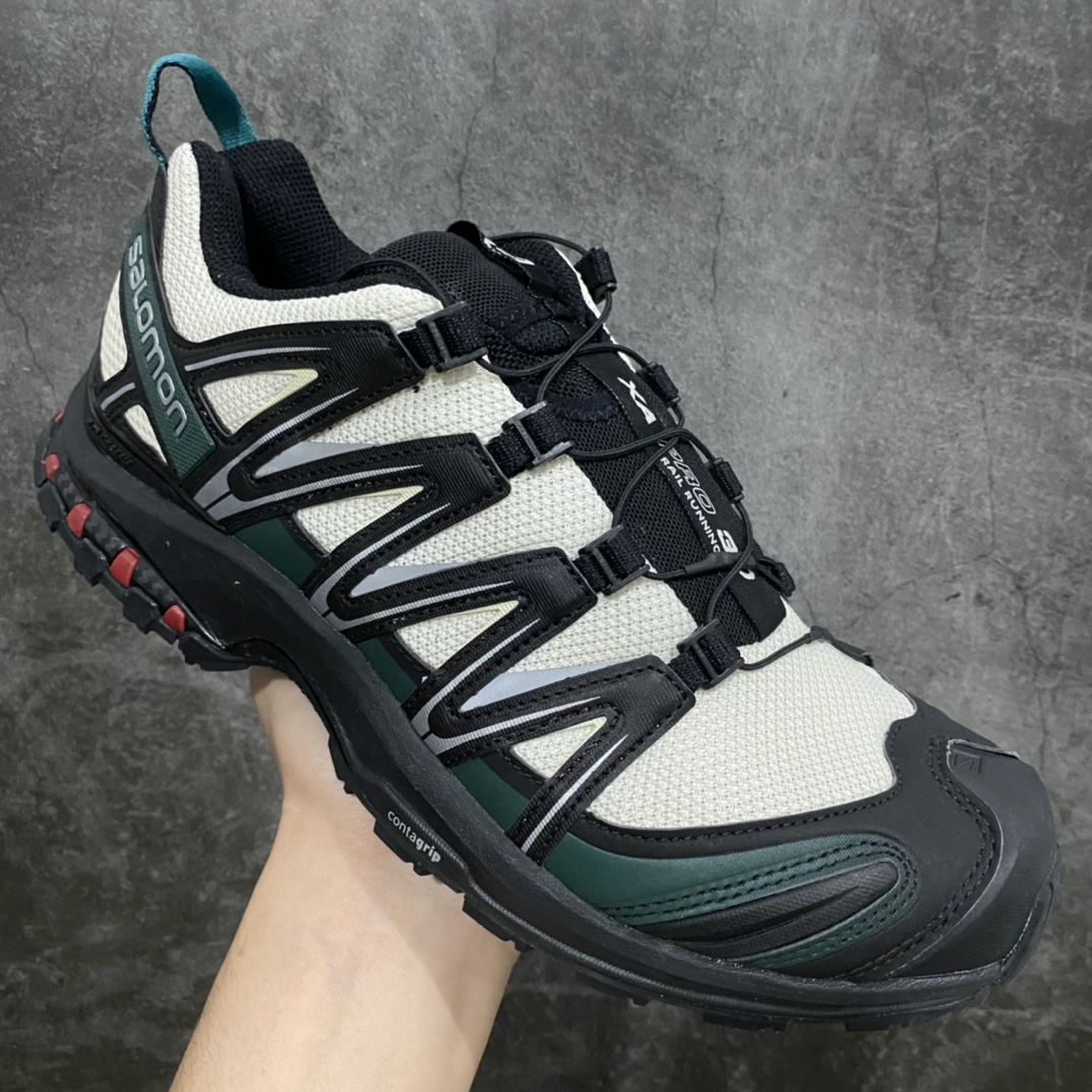 350 萨洛蒙 Salomon XA PRO 3D 户外轻便机能鞋黑绿白