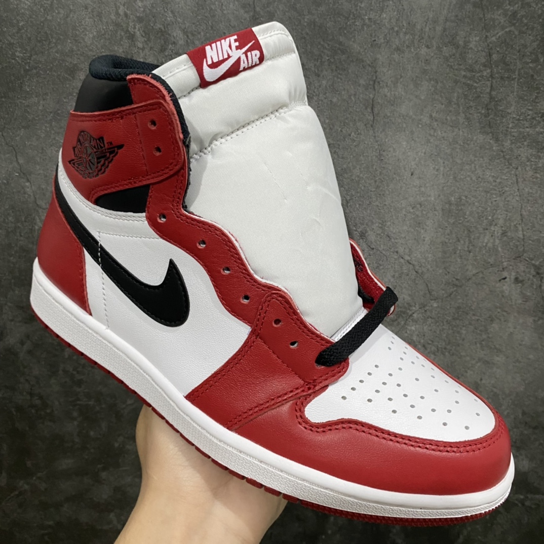 Dongguan DG version Air Jordan 1 Retro Chicago AJ1 Chicago white and red men's 555088-101