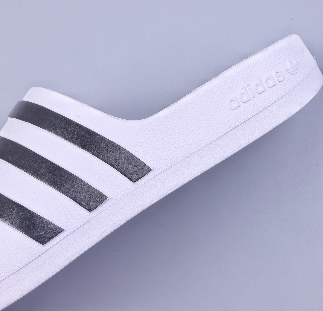 Adidas/clover adiFOM adilette black and white Baotou men and women bread slippers sandals HQ7219