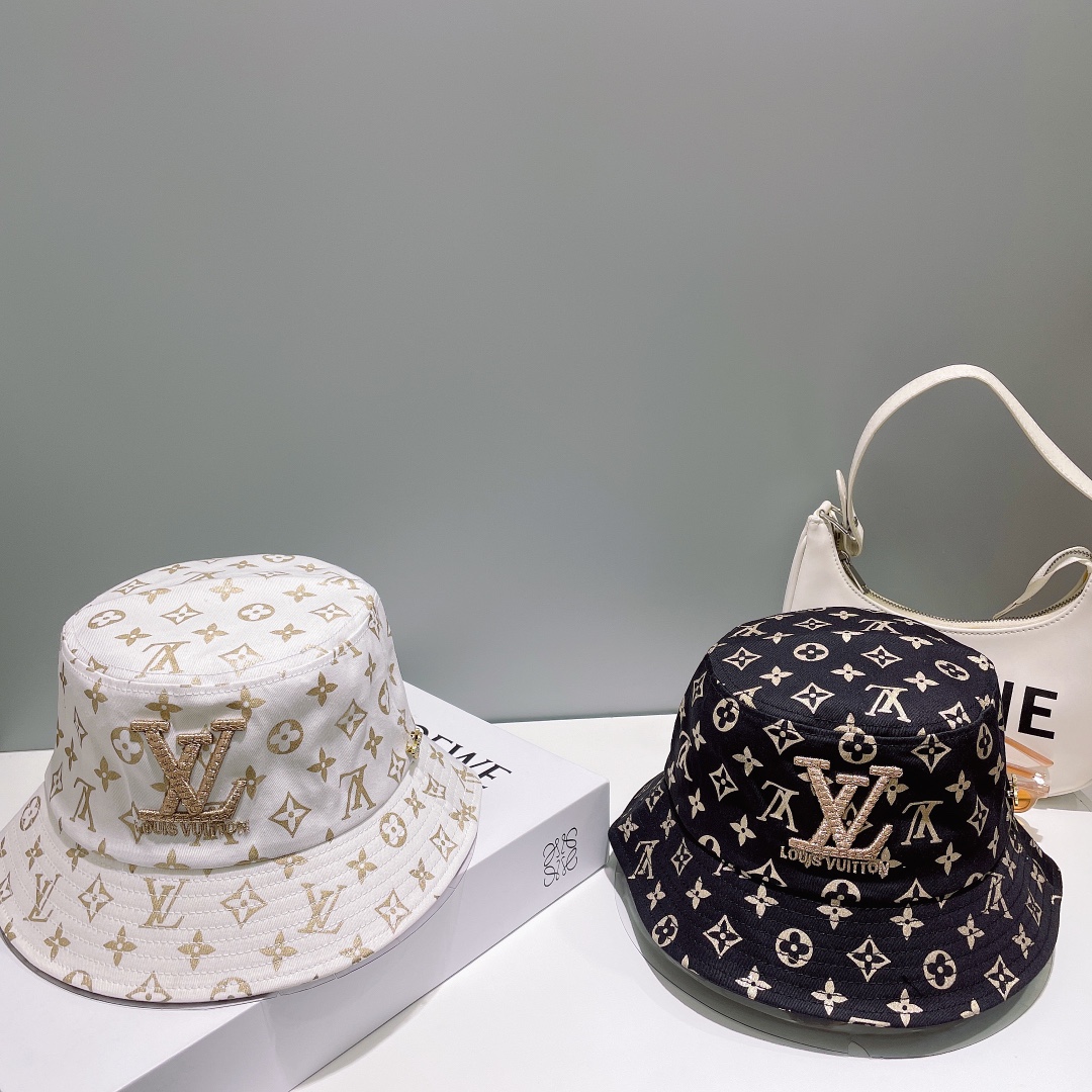 💰上新!路易威登 LouisVuitton 😍新款LV渔夫帽,重工打造♥️高端大气,百搭款🤗男女通用!