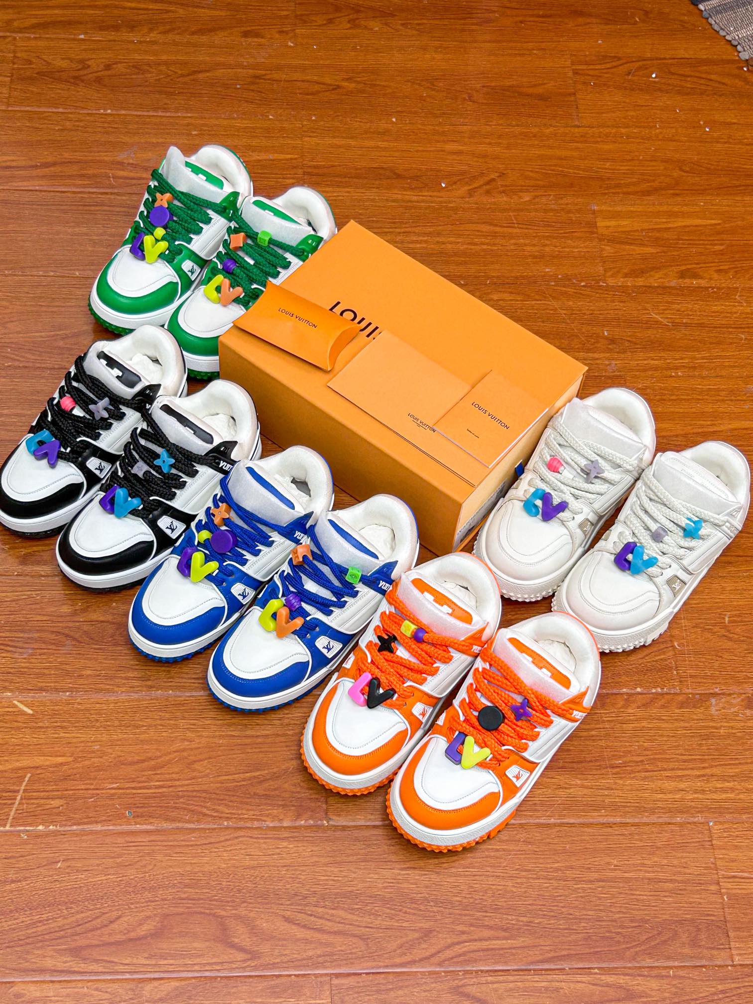 versión superior LV burro L casa 23 primavera y verano modelos de pasarela gordo Trainer pan zapatos