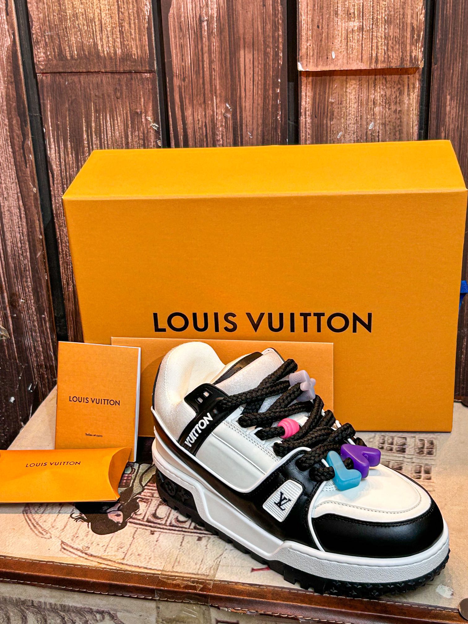 versión superior del burro LV L casa 23 primavera y verano modelos de pasarela gordo Trainer pan zap