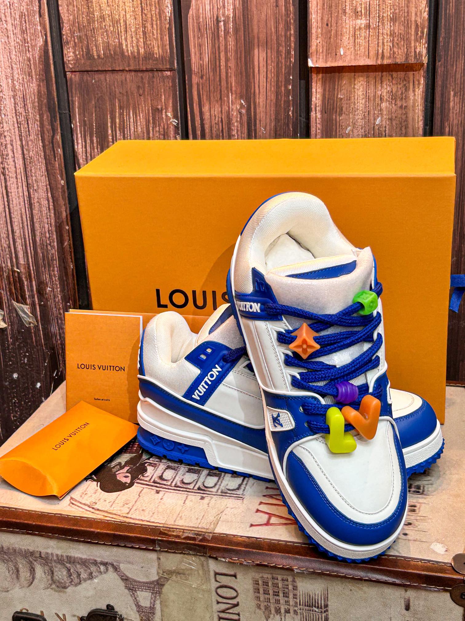 versión superior LV burro L casa 23 primavera y verano modelos de pasarela gordo Trainer pan zapatos