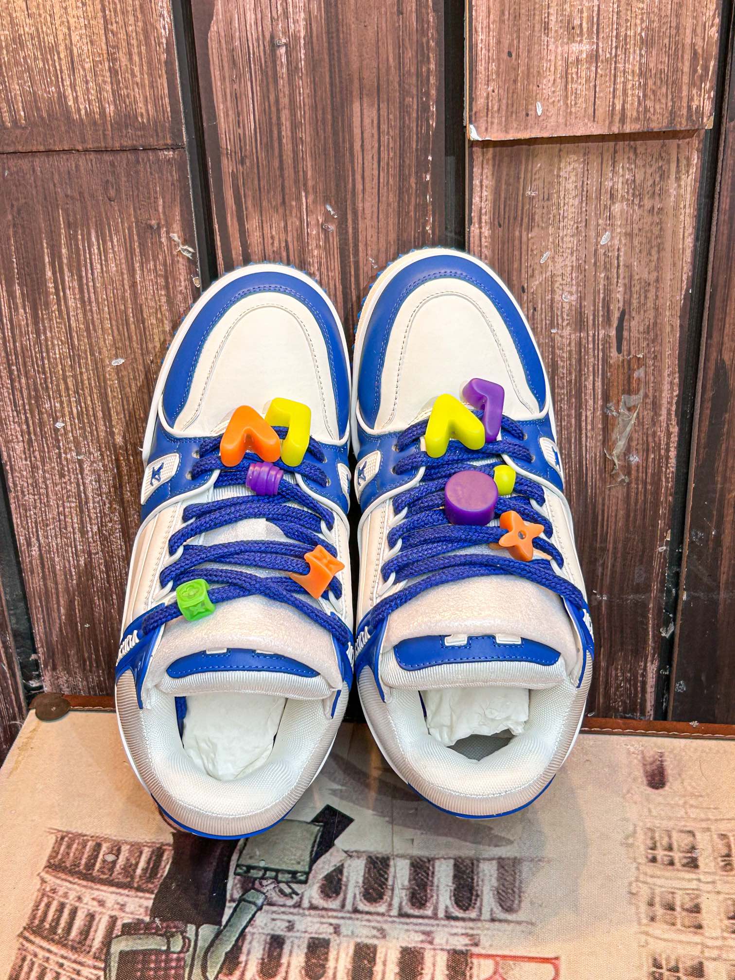 versión superior LV burro L casa 23 primavera y verano modelos de pasarela gordo Trainer pan zapatos