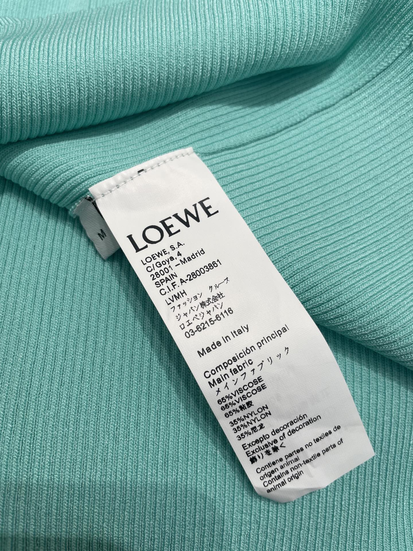 Loewe*彩色小背心精致刺绣百搭显瘦6️色SML具体价格咨询客服