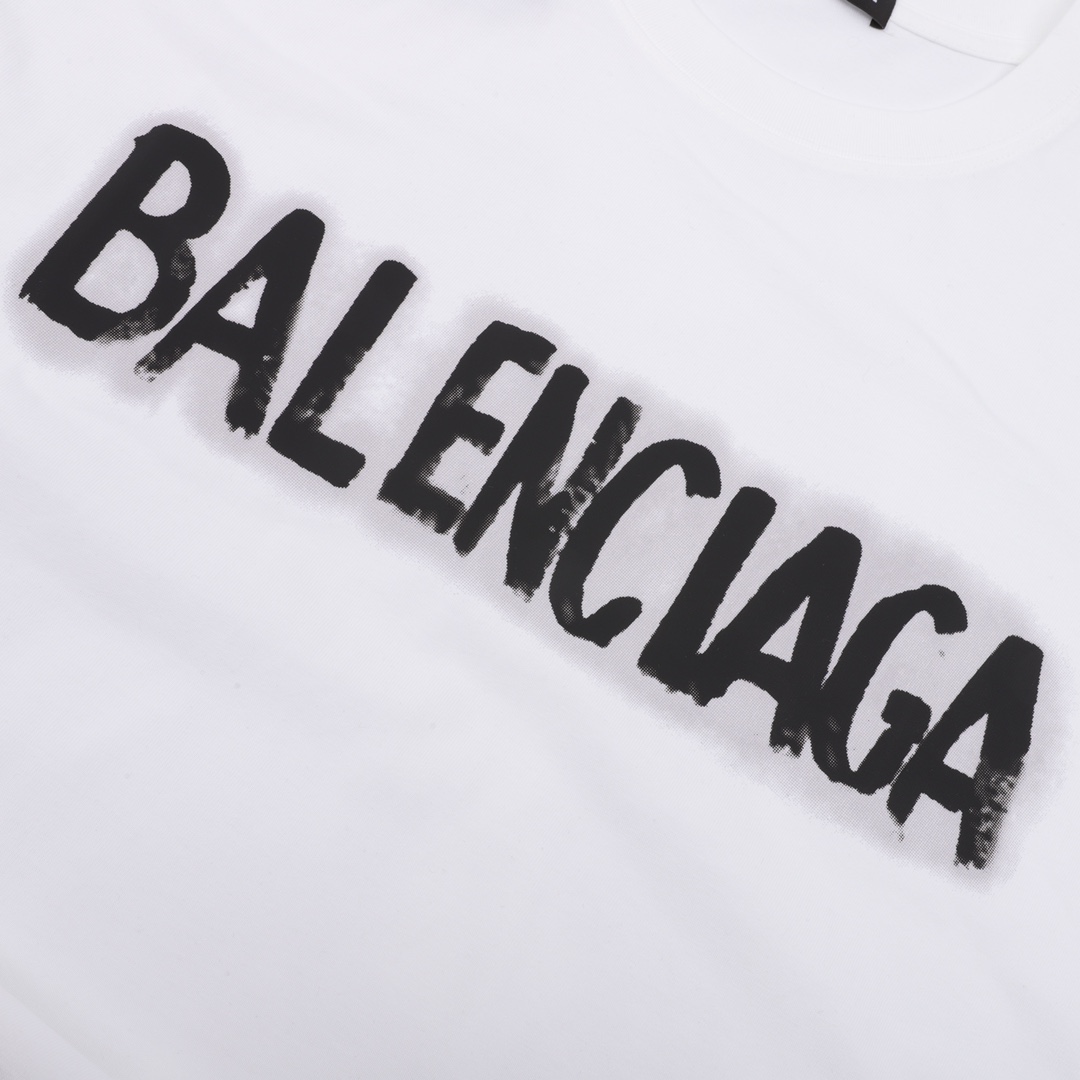 170 Balenciaga 巴黎世家 23SS 双B涂鸦印花短袖T恤