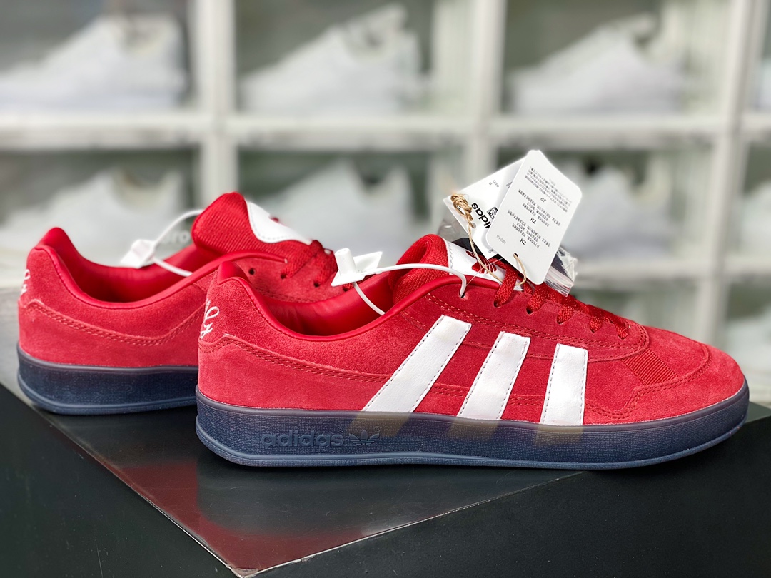 Adidas Aloha Super ”One Black Eye” Aloha series low-top sneakers ”suede red and black raw rubber sole” GY6896