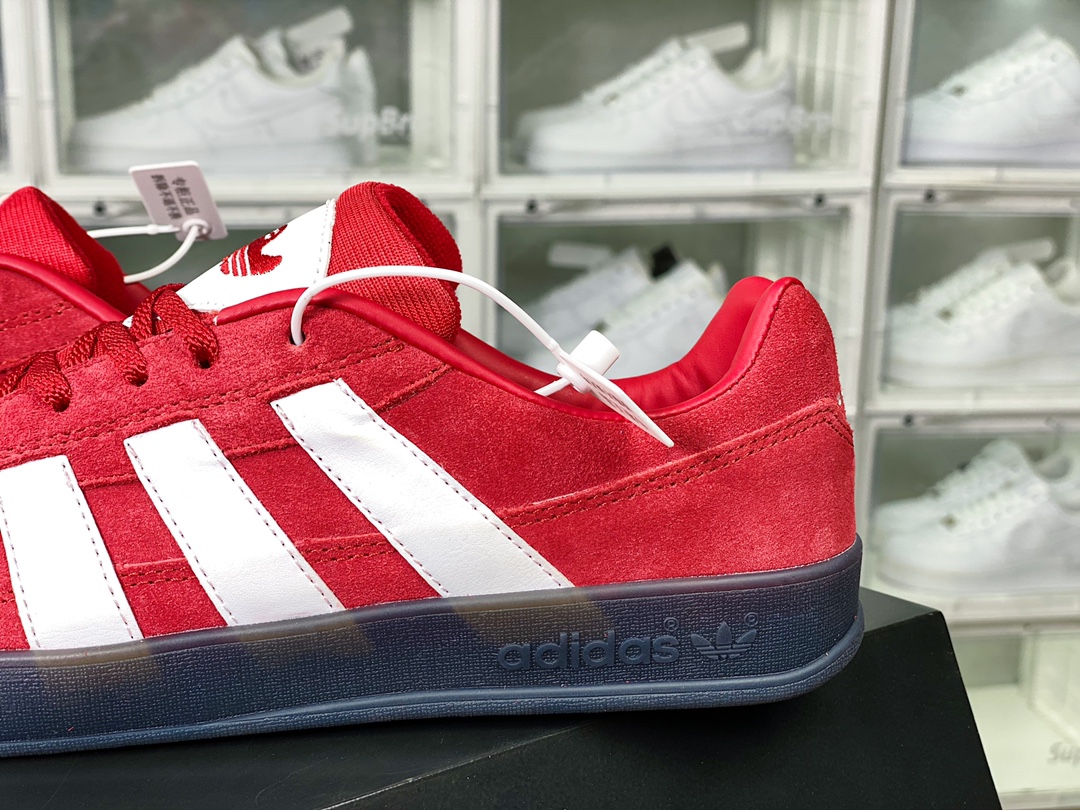 Adidas Aloha Super ”One Black Eye” Aloha series low-top sneakers ”suede red and black raw rubber sole” GY6896