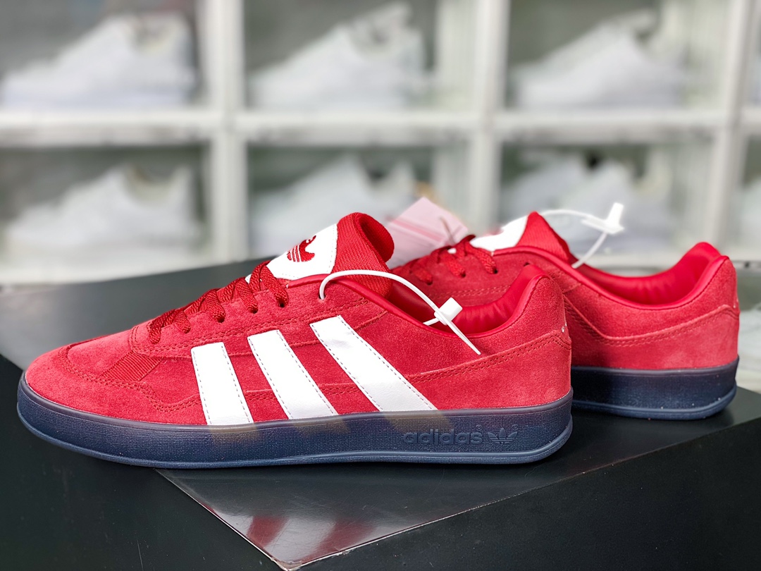 Adidas Aloha Super ”One Black Eye” Aloha series low-top sneakers ”suede red and black raw rubber sole” GY6896