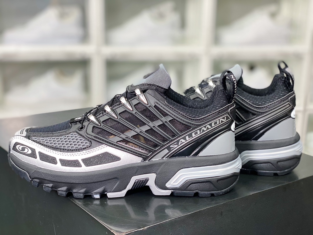 Salomon ACS Pro Advanced ”Black/Silver/Grey” Pre-launch low-top sports shoes ”Black Silver Gray” 473493