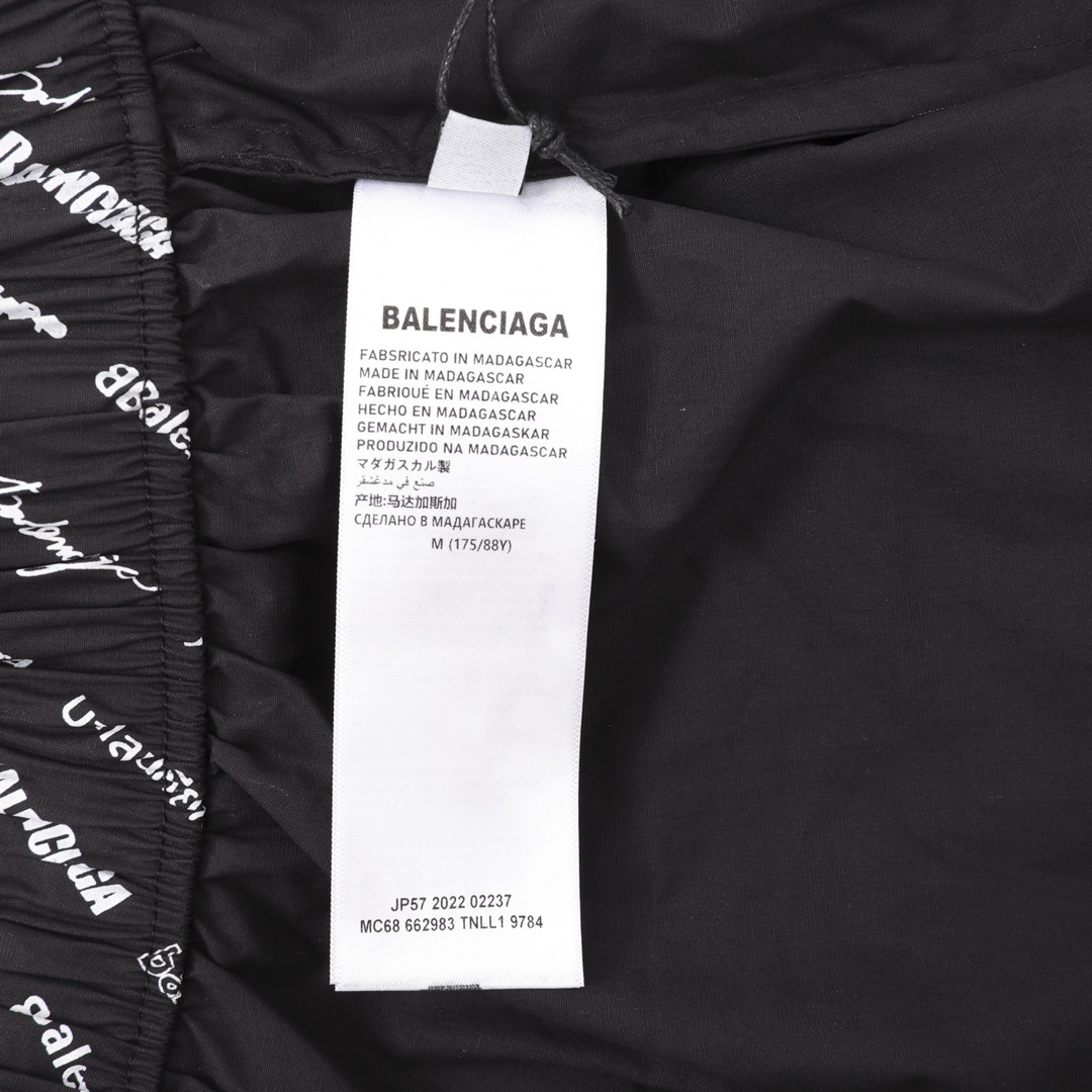 Balenciaga/巴黎世家 全身logo标识提花短裤