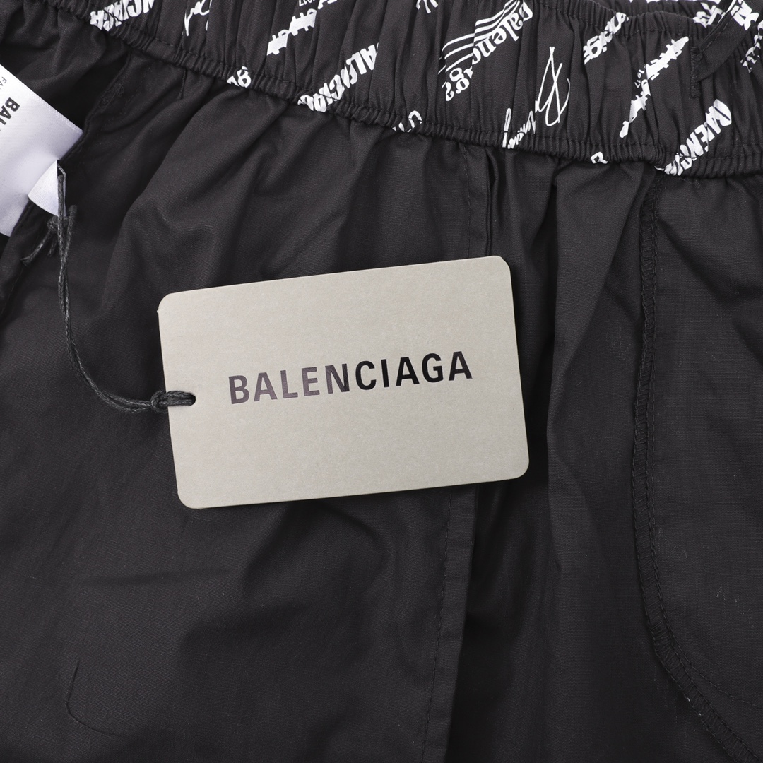 Balenciaga/巴黎世家 全身logo标识提花短裤