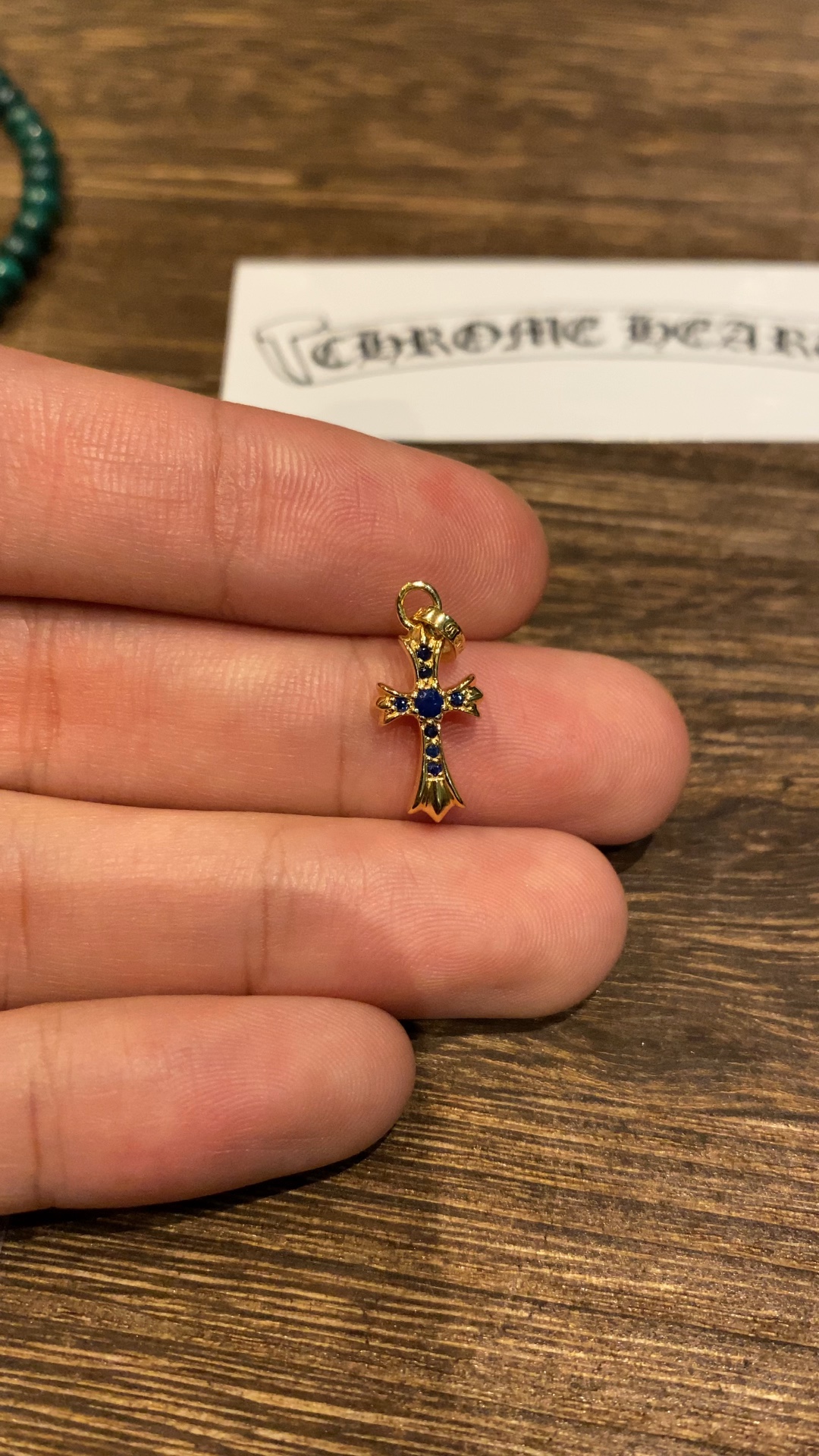 Custom Gold-Plated Diamond Setting, Necklace Pendant