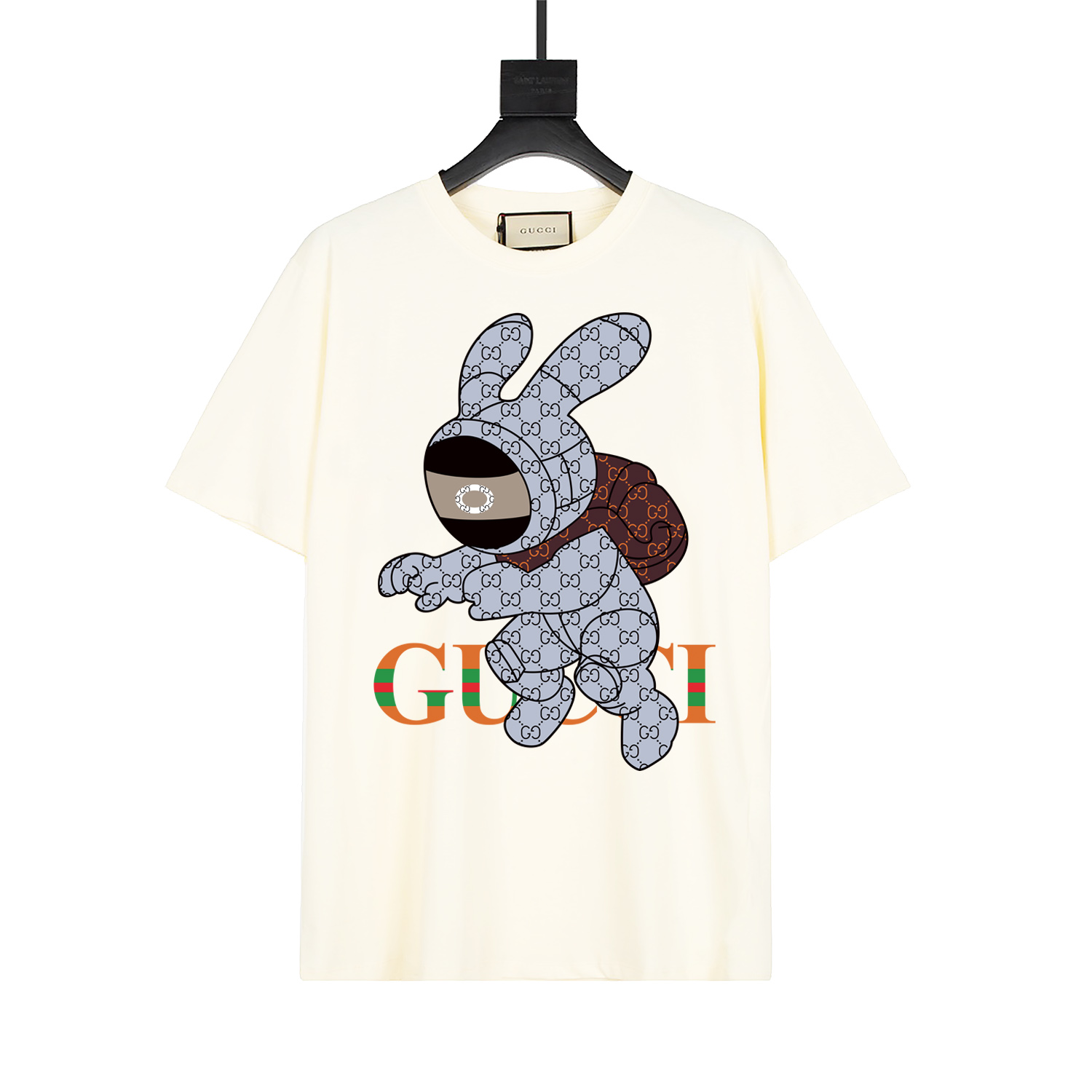 GUCCI edición limitada del año del conejo, conejo espacial, estampado de logo refinado, inspirado en el estilo retro de…