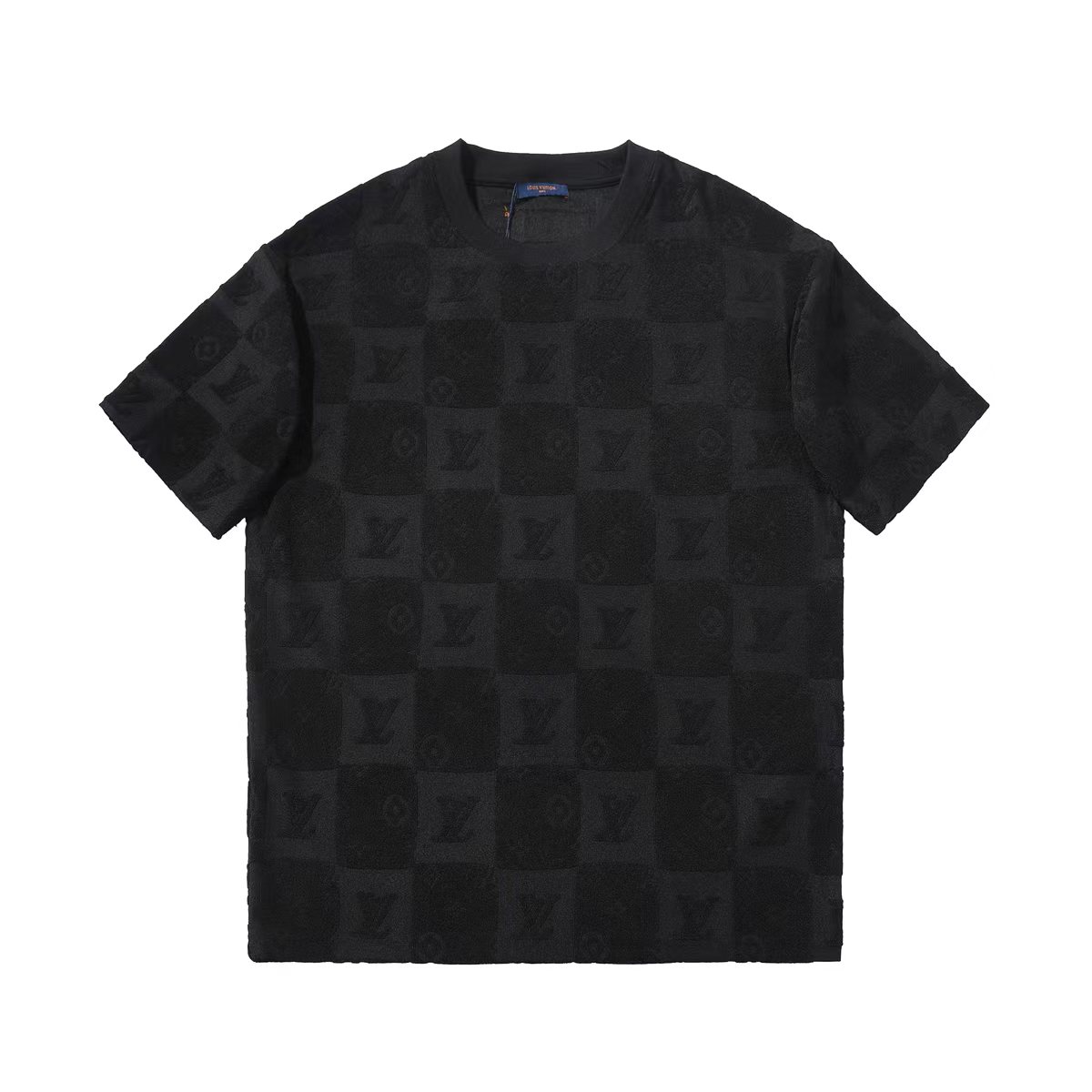 Louis Vuitton Clothing T-Shirt Black White Unisex Cotton