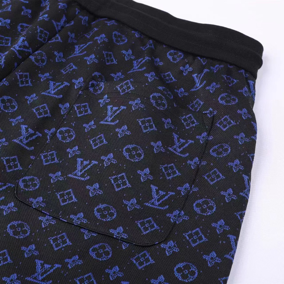 220 Louis Vuitton 路易威登LV23s新款满印提花logo抽绳短裤