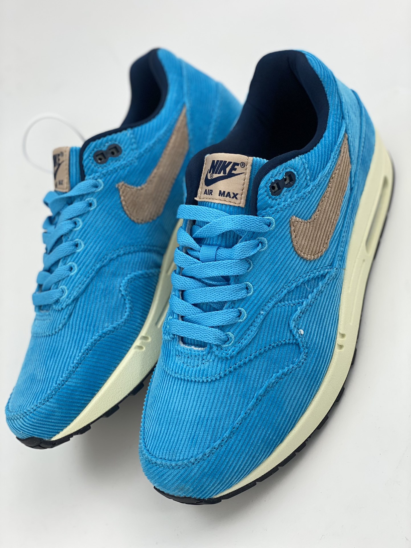 Nike Air Max 1 PRM sky blue corduroy retro casual running shoes FB8915-400