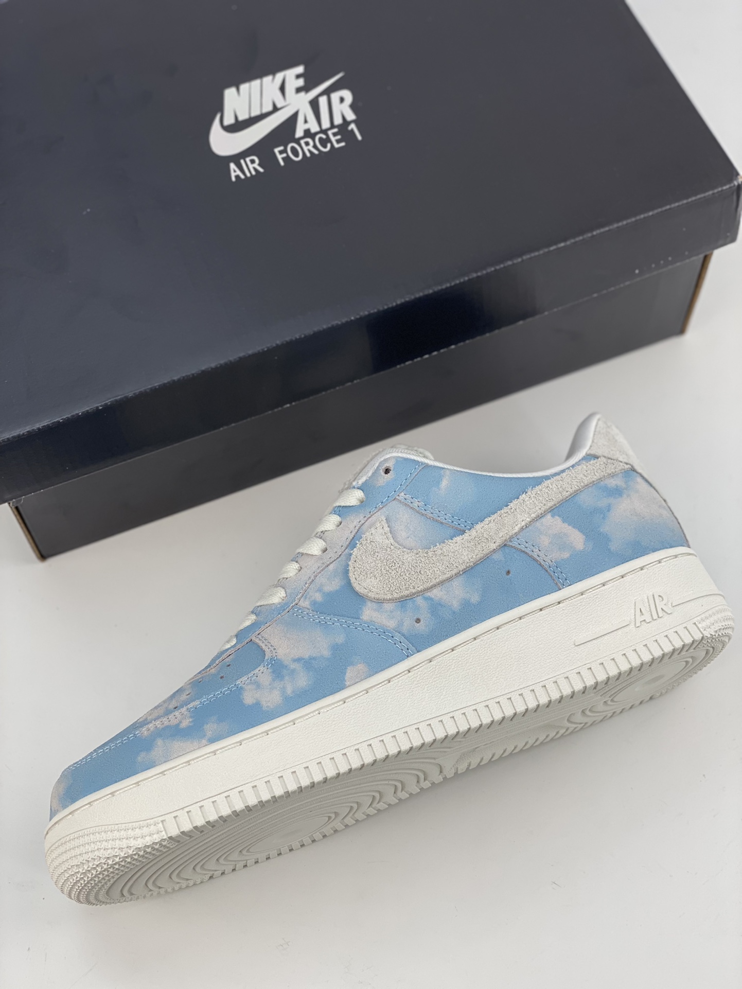 Nike Air Force 1 Low 07 Blue and White Tie Dye FD0883-400