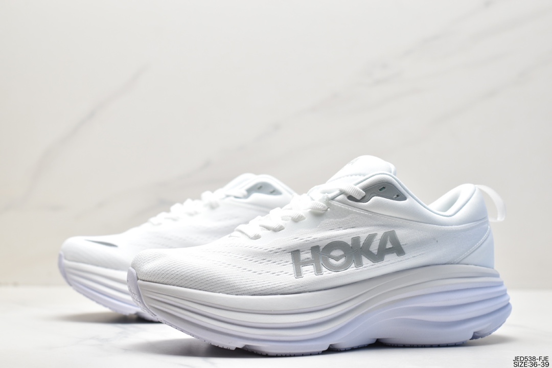 HOKA ONE ONE Bondi 8 Low Bondi 8th generation series low-top thick-soled lightweight casual sports jogging shoes