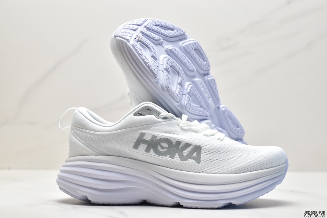 HOKA ONE ONE Bondi 8 Low Bondi 8th generation series low-top thick-soled lightweight casual sports jogging shoes