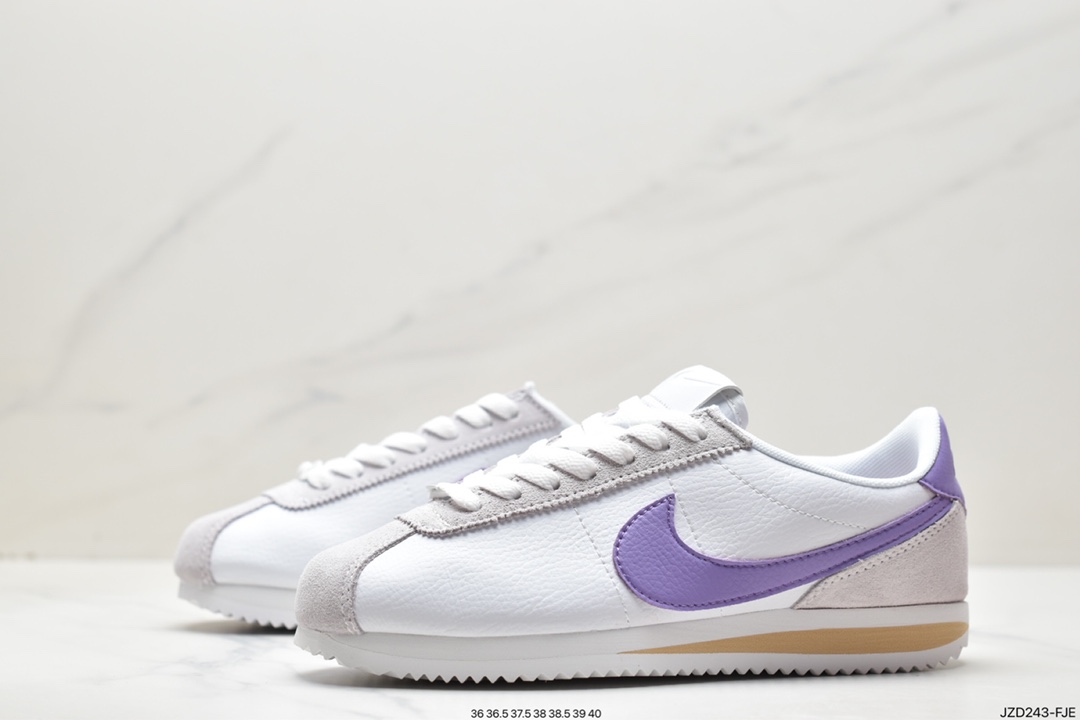 Nike Classic Cortez new color classic Forrest Gump casual running shoes FJ4608-133