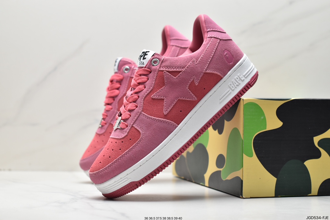 Japanese Harajuku fashion brand A Bathing Ape BAPE Sk8 Sta Low SK8 series low-top casual sports skateboard shoes