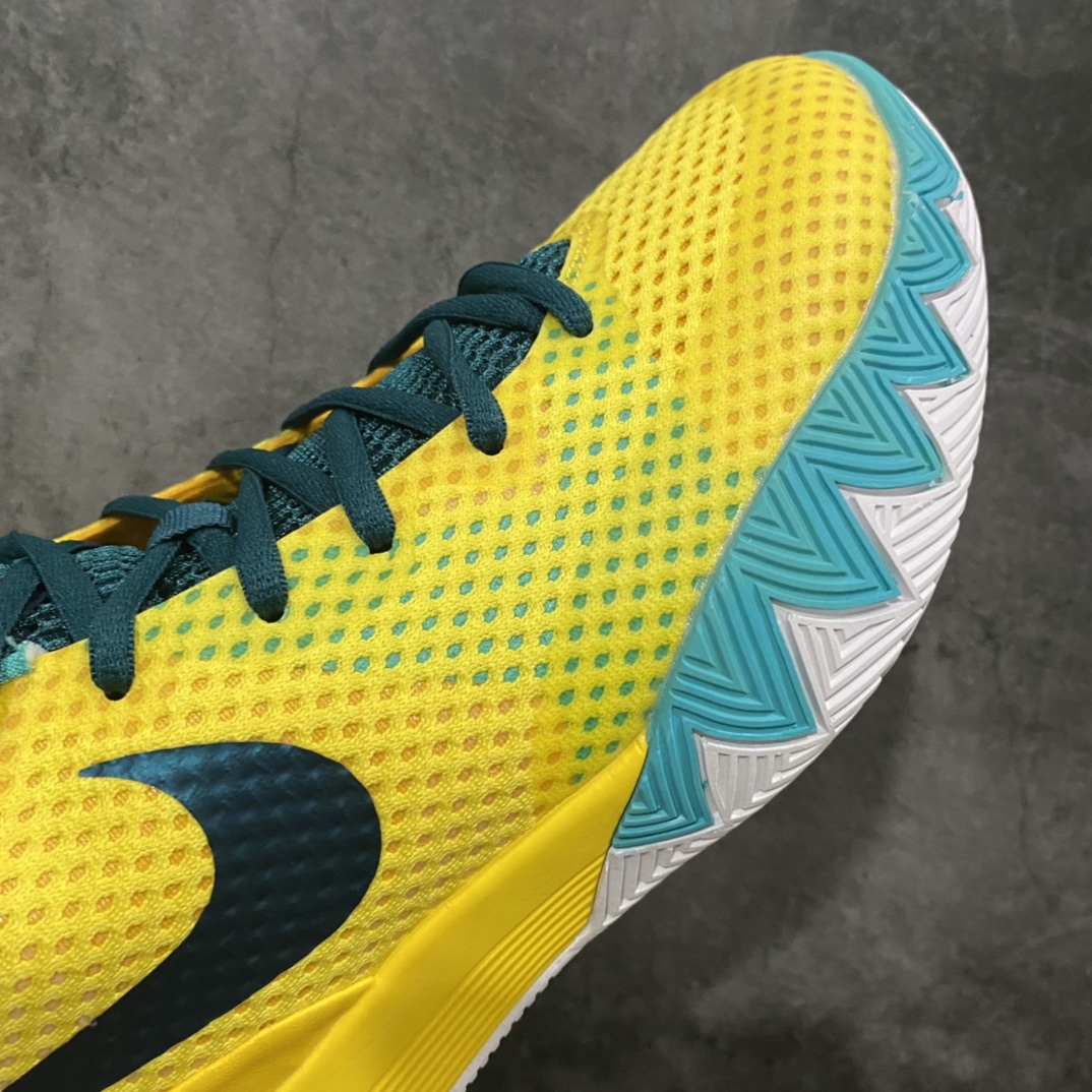 [K version pure original] NK Kyrie 1 Kyrie Irving first generation actual combat basketball shoes yellow green color 705277-737