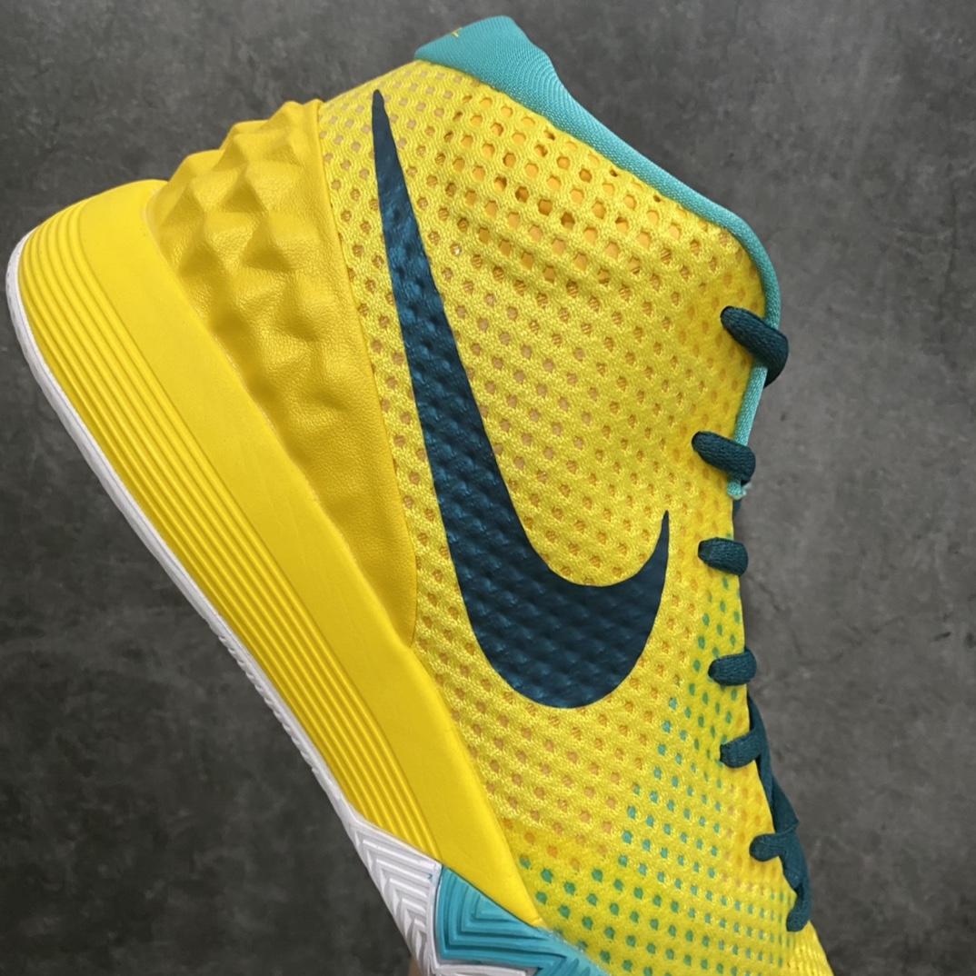 [K version pure original] NK Kyrie 1 Kyrie Irving first generation actual combat basketball shoes yellow green color 705277-737