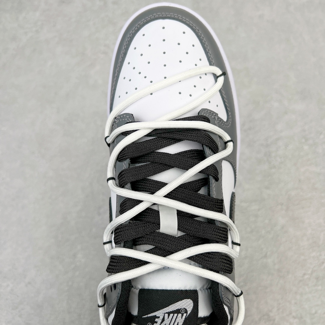 图片[4]-＃YC纯原福利 NK Dunk Low 雾色渡鸦 黑白灰 DD1503-101 定制系列天花板 无原鞋不开发 全系列得物原鞋一比一校对开发 配色持续更新中 终端对接 优势输出 全套原厂楦头原纸板数据档案倾力打造 原汁原味莞产 极致还原 圈内最强针车工艺 高端零售指定版 广东原厂配套原盒原标 鞋盒分三个尺码段 原厂冲刀 超高清洁度 全鞋零毛边皮料切割 采用原厂百宏鞋带以及原厂百宏织唛舌标 内标可供原厂几率过验 进口原装条纹中底布 四线拉帮白色点胶 原厂拉帮手法遵循公司 原厂电绣 极致还原 尺码：35.5 36 36.5 37.5 38 38.5 39 40 40.5 41 42 42.5 43 44-选品中心