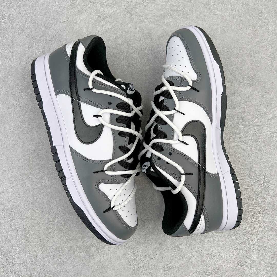 图片[3]-＃YC纯原福利 NK Dunk Low 雾色渡鸦 黑白灰 DD1503-101 定制系列天花板 无原鞋不开发 全系列得物原鞋一比一校对开发 配色持续更新中 终端对接 优势输出 全套原厂楦头原纸板数据档案倾力打造 原汁原味莞产 极致还原 圈内最强针车工艺 高端零售指定版 广东原厂配套原盒原标 鞋盒分三个尺码段 原厂冲刀 超高清洁度 全鞋零毛边皮料切割 采用原厂百宏鞋带以及原厂百宏织唛舌标 内标可供原厂几率过验 进口原装条纹中底布 四线拉帮白色点胶 原厂拉帮手法遵循公司 原厂电绣 极致还原 尺码：35.5 36 36.5 37.5 38 38.5 39 40 40.5 41 42 42.5 43 44-选品中心