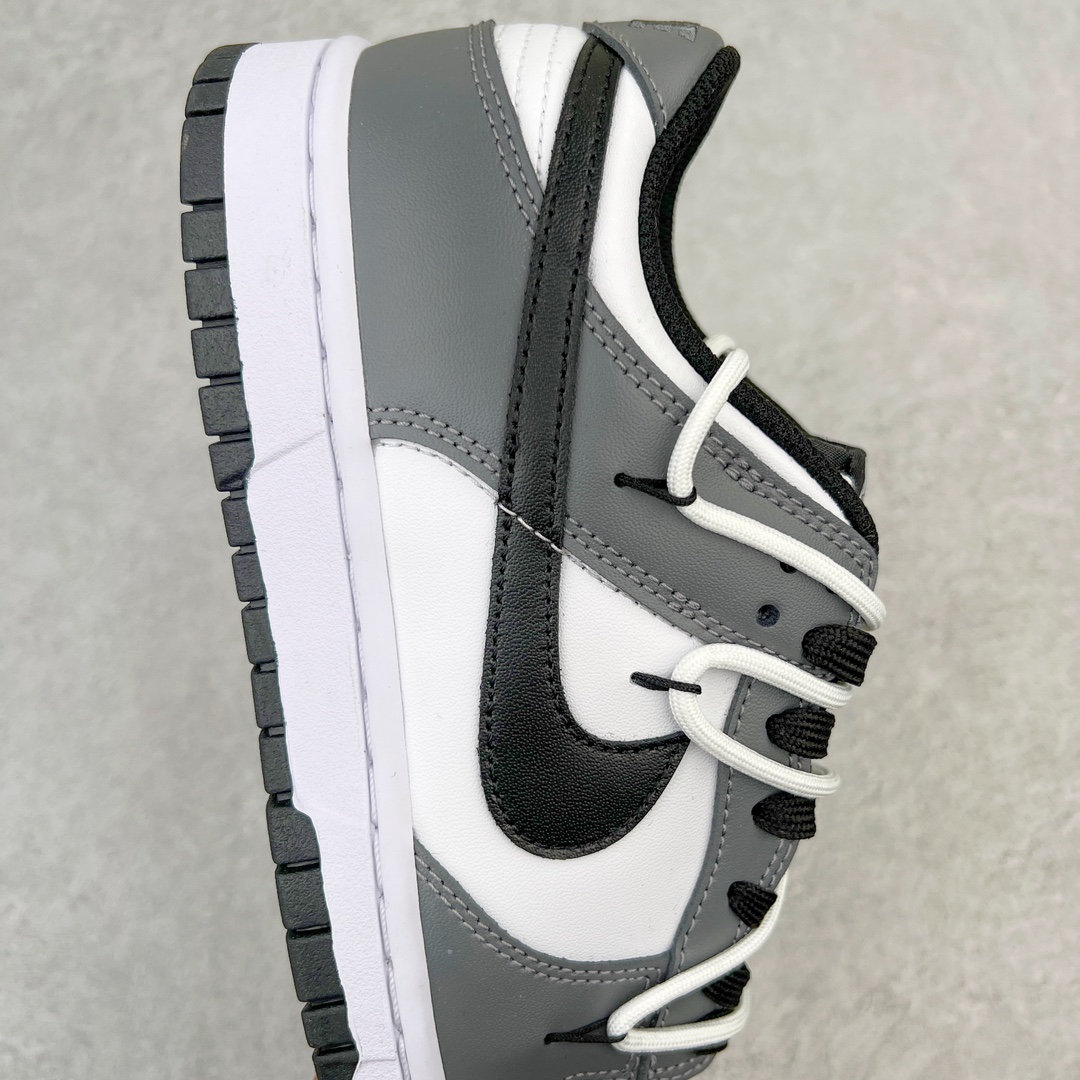 图片[6]-＃YC纯原福利 NK Dunk Low 雾色渡鸦 黑白灰 DD1503-101 定制系列天花板 无原鞋不开发 全系列得物原鞋一比一校对开发 配色持续更新中 终端对接 优势输出 全套原厂楦头原纸板数据档案倾力打造 原汁原味莞产 极致还原 圈内最强针车工艺 高端零售指定版 广东原厂配套原盒原标 鞋盒分三个尺码段 原厂冲刀 超高清洁度 全鞋零毛边皮料切割 采用原厂百宏鞋带以及原厂百宏织唛舌标 内标可供原厂几率过验 进口原装条纹中底布 四线拉帮白色点胶 原厂拉帮手法遵循公司 原厂电绣 极致还原 尺码：35.5 36 36.5 37.5 38 38.5 39 40 40.5 41 42 42.5 43 44-选品中心