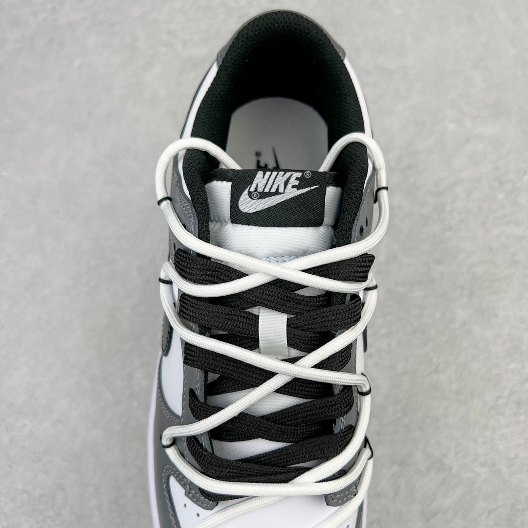 图片[5]-＃YC纯原福利 NK Dunk Low 雾色渡鸦 黑白灰 DD1503-101 定制系列天花板 无原鞋不开发 全系列得物原鞋一比一校对开发 配色持续更新中 终端对接 优势输出 全套原厂楦头原纸板数据档案倾力打造 原汁原味莞产 极致还原 圈内最强针车工艺 高端零售指定版 广东原厂配套原盒原标 鞋盒分三个尺码段 原厂冲刀 超高清洁度 全鞋零毛边皮料切割 采用原厂百宏鞋带以及原厂百宏织唛舌标 内标可供原厂几率过验 进口原装条纹中底布 四线拉帮白色点胶 原厂拉帮手法遵循公司 原厂电绣 极致还原 尺码：35.5 36 36.5 37.5 38 38.5 39 40 40.5 41 42 42.5 43 44-选品中心