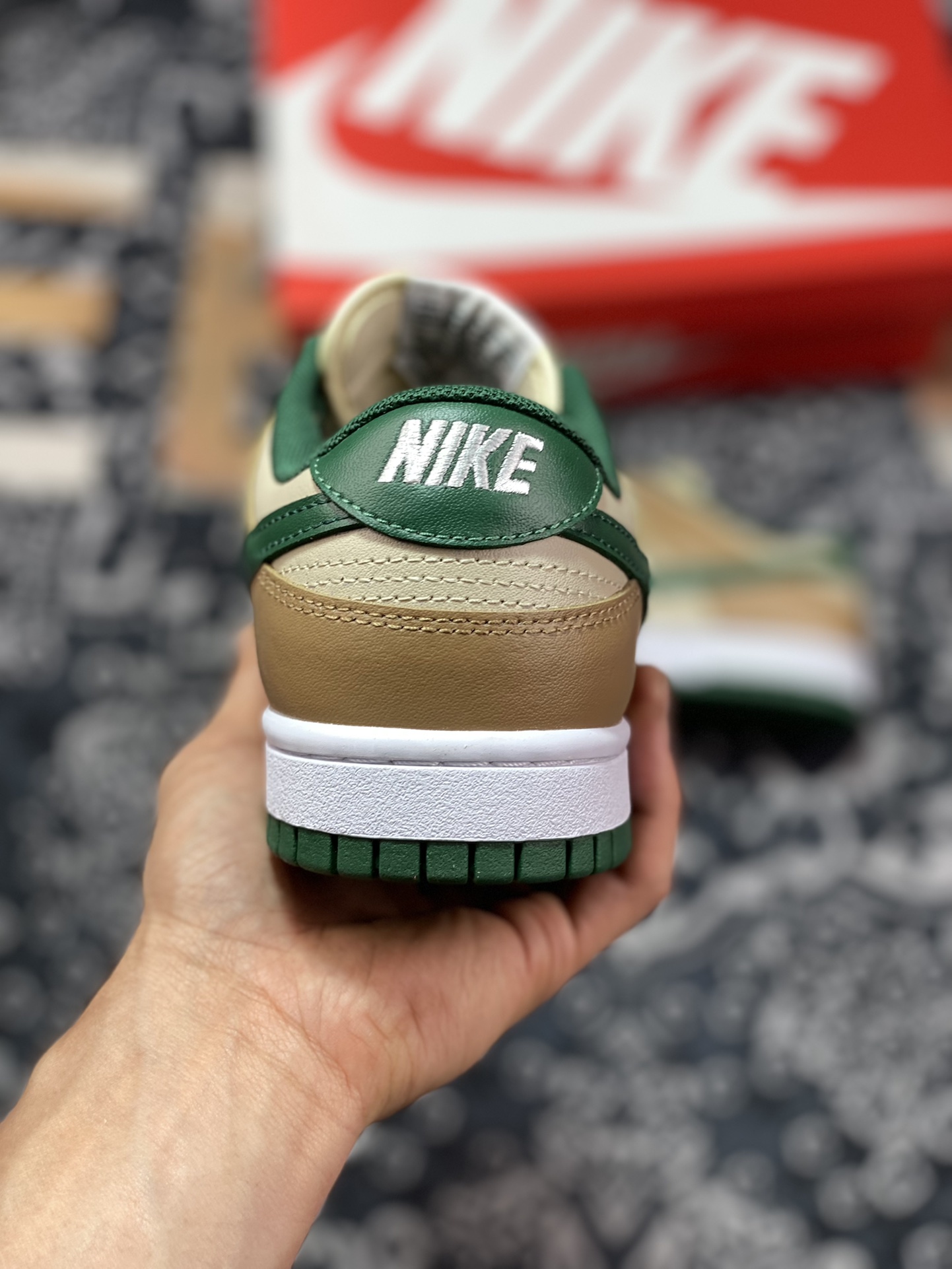 Nike Dunk Low Beige Brown Green FB7160-231