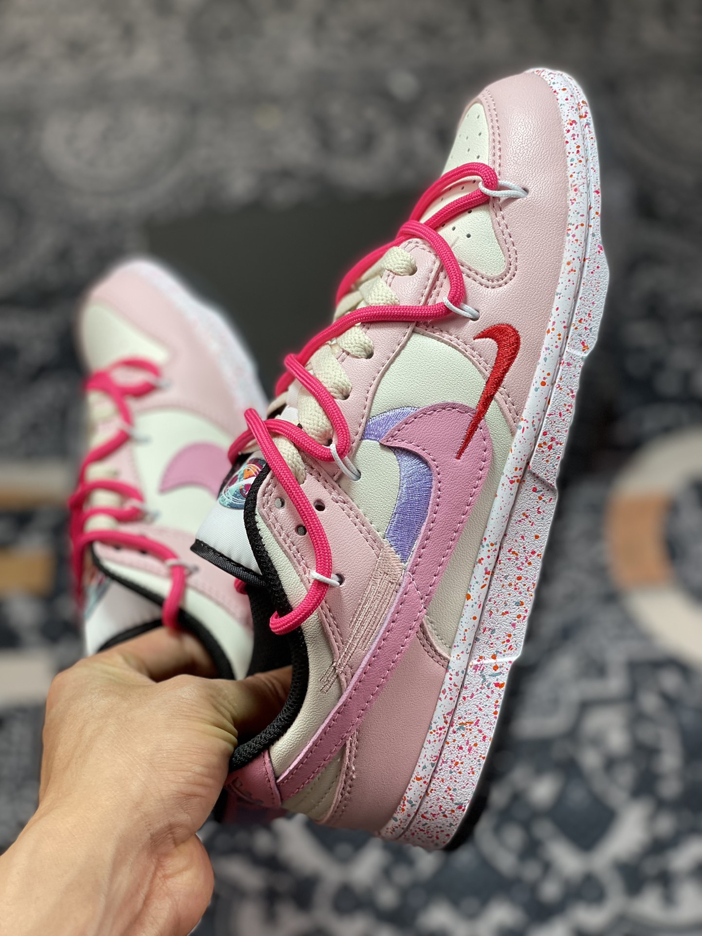 Nike SB Dunk Low”Milk White/Pink/Smile”扣篮系列低帮休闲运动滑板板鞋 FD4623-131