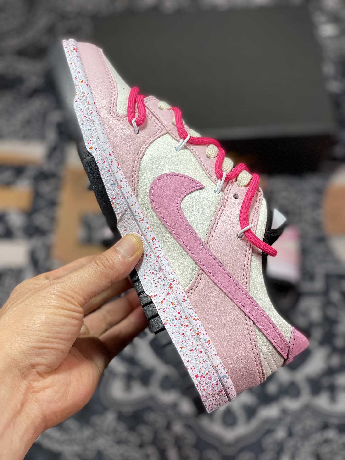 Nike SB Dunk Low”Milk White/Pink/Smile”扣篮系列低帮休闲运动滑板板鞋 FD4623-131