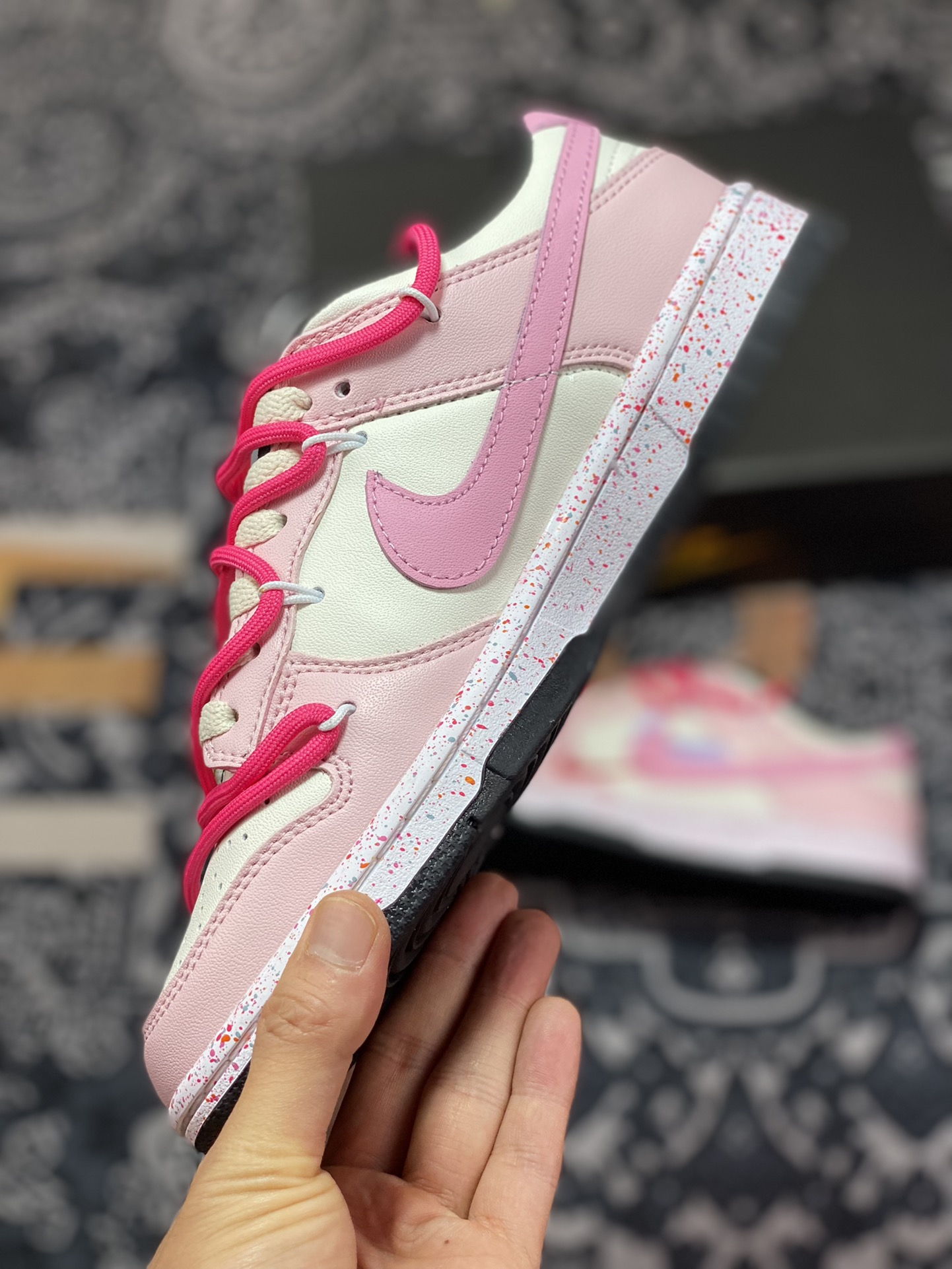 Nike SB Dunk Low”Milk White/Pink/Smile”扣篮系列低帮休闲运动滑板板鞋 FD4623-131
