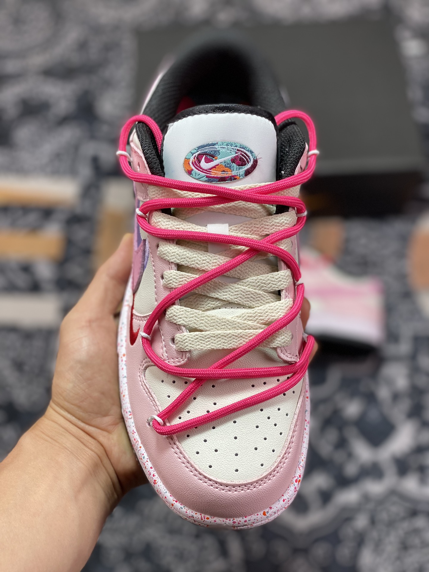 Nike SB Dunk Low”Milk White/Pink/Smile”扣篮系列低帮休闲运动滑板板鞋 FD4623-131