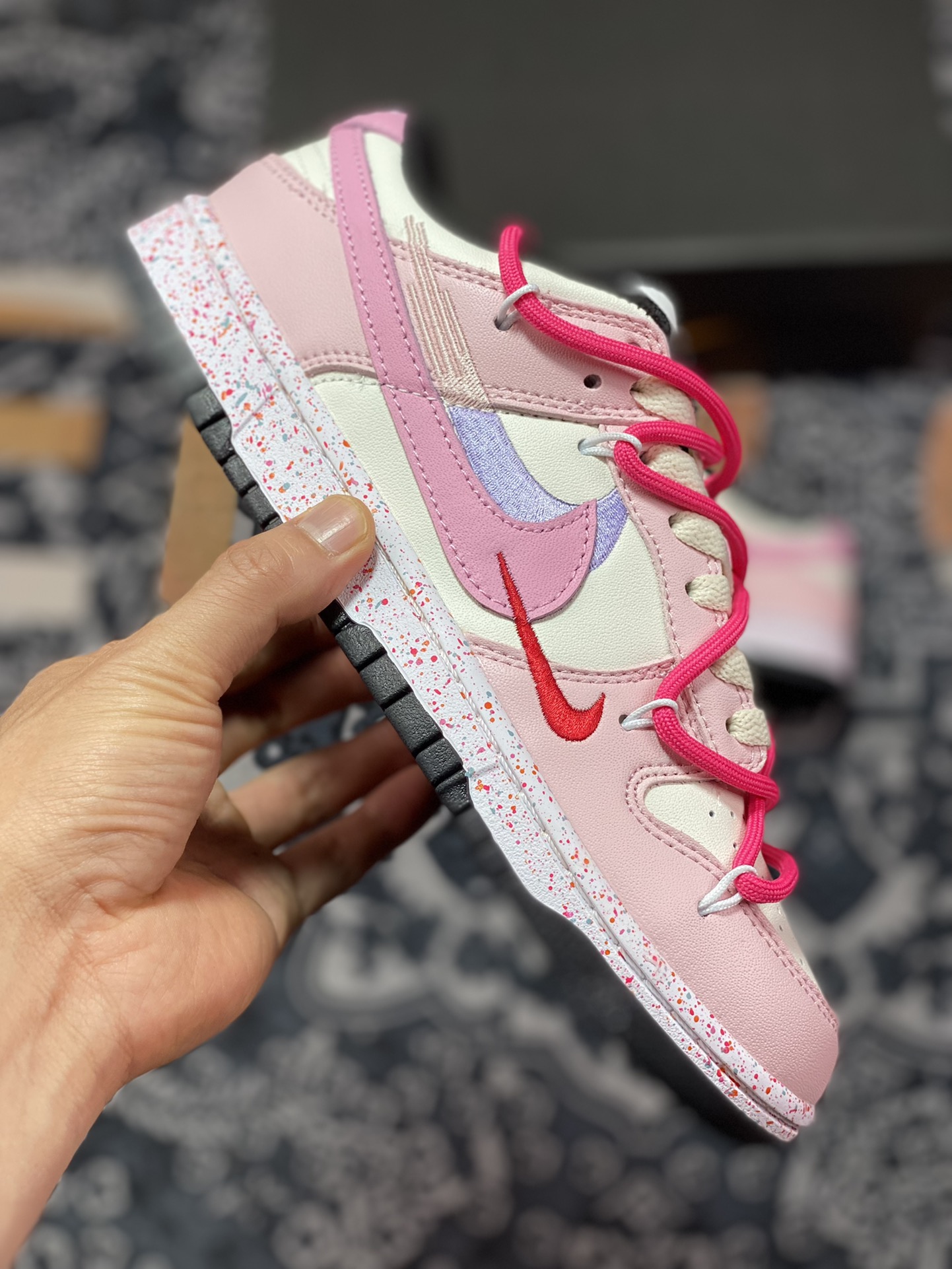 Nike SB Dunk Low”Milk White/Pink/Smile”扣篮系列低帮休闲运动滑板板鞋 FD4623-131
