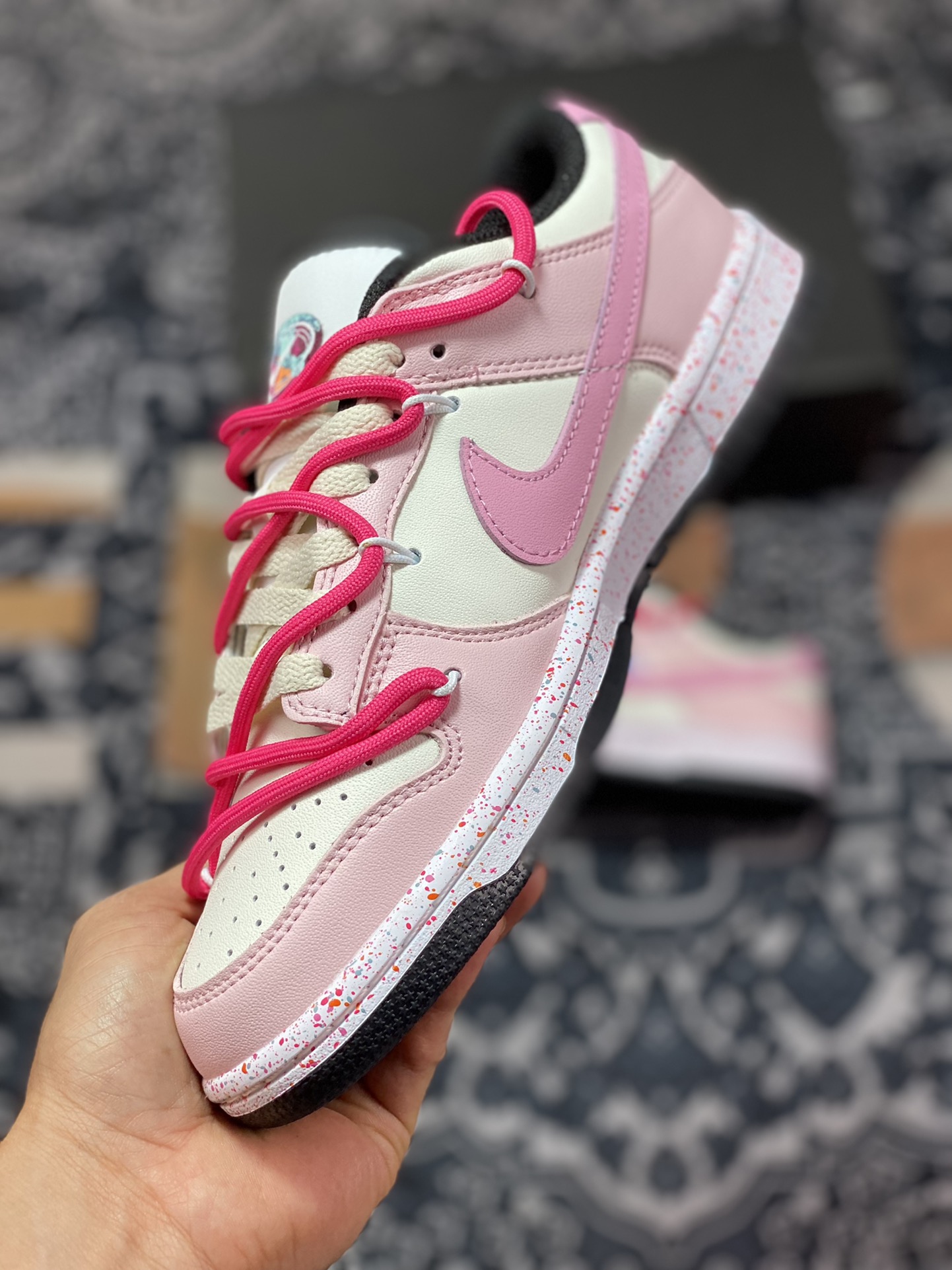 Nike SB Dunk Low”Milk White/Pink/Smile”扣篮系列低帮休闲运动滑板板鞋 FD4623-131