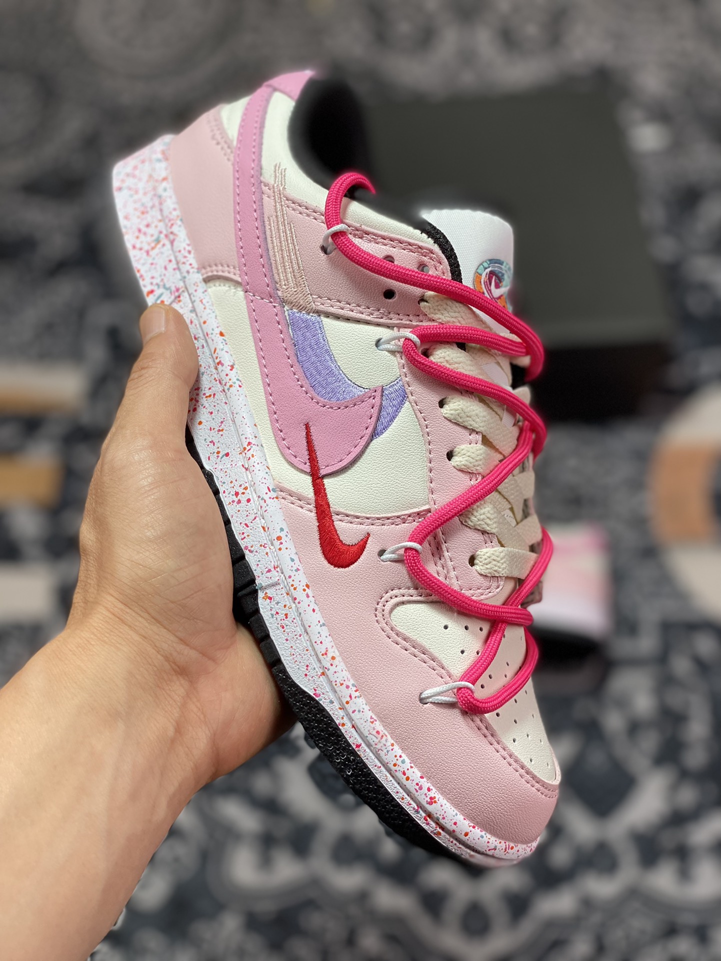 Nike SB Dunk Low”Milk White/Pink/Smile”扣篮系列低帮休闲运动滑板板鞋 FD4623-131