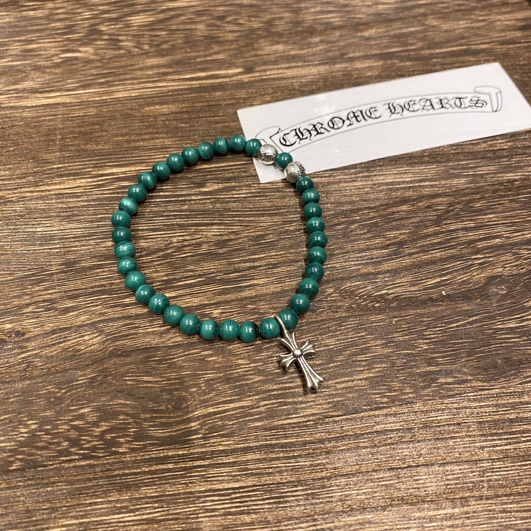 Silver bead bracelet