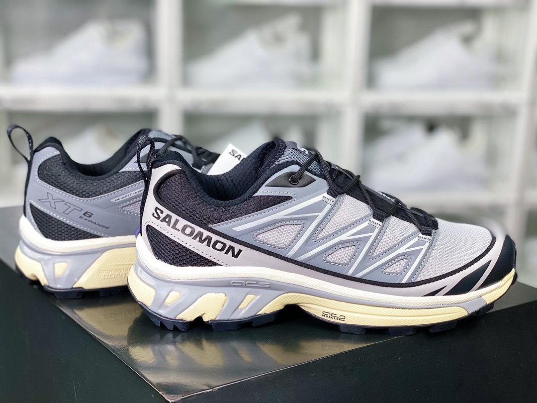 Salomon XT-6 ”Clear Safari” Sky Series Low-Top Sports Shoes ”Alloy Gray” 416722