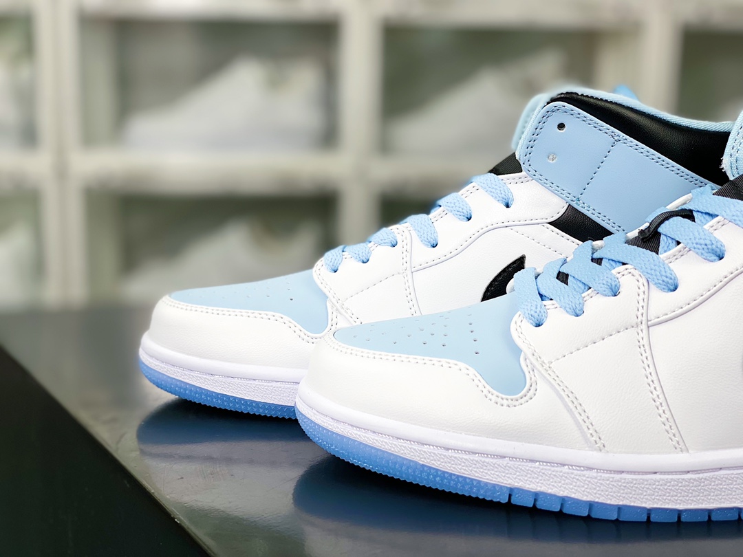 Air Jordan 1 MID GS ”White/Black/Ice Blue” AJ1 Jordan Graduate ”White Black Ice Blue” DV1308-104