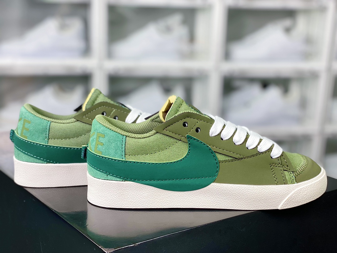 Blazer 77 Low Jumbo ”Green/White” 1977 Blazer series low-top sneakers ”Dark Green Big Hook” FJ5468-386