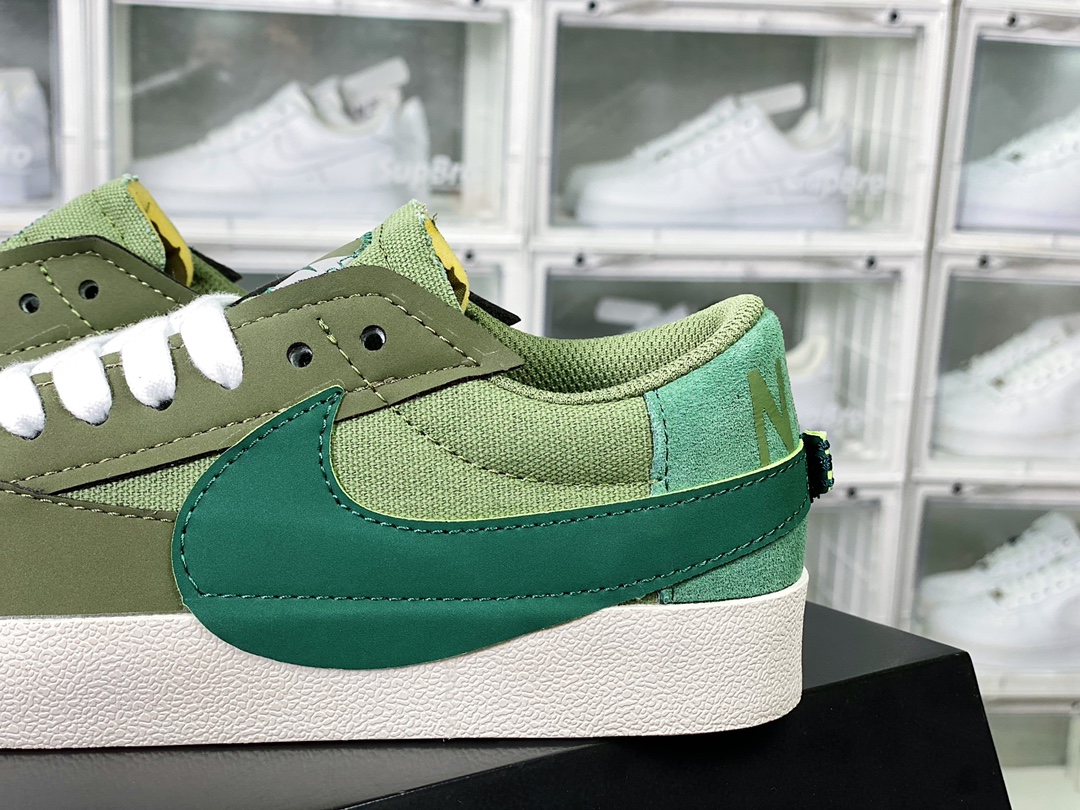 Blazer 77 Low Jumbo ”Green/White” 1977 Blazer series low-top sneakers ”Dark Green Big Hook” FJ5468-386