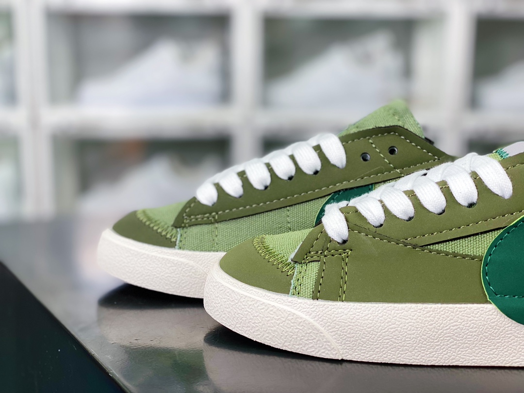 Blazer 77 Low Jumbo ”Green/White” 1977 Blazer series low-top sneakers ”Dark Green Big Hook” FJ5468-386