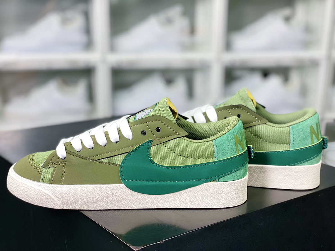 Blazer 77 Low Jumbo ”Green/White” 1977 Blazer series low-top sneakers ”Dark Green Big Hook” FJ5468-386